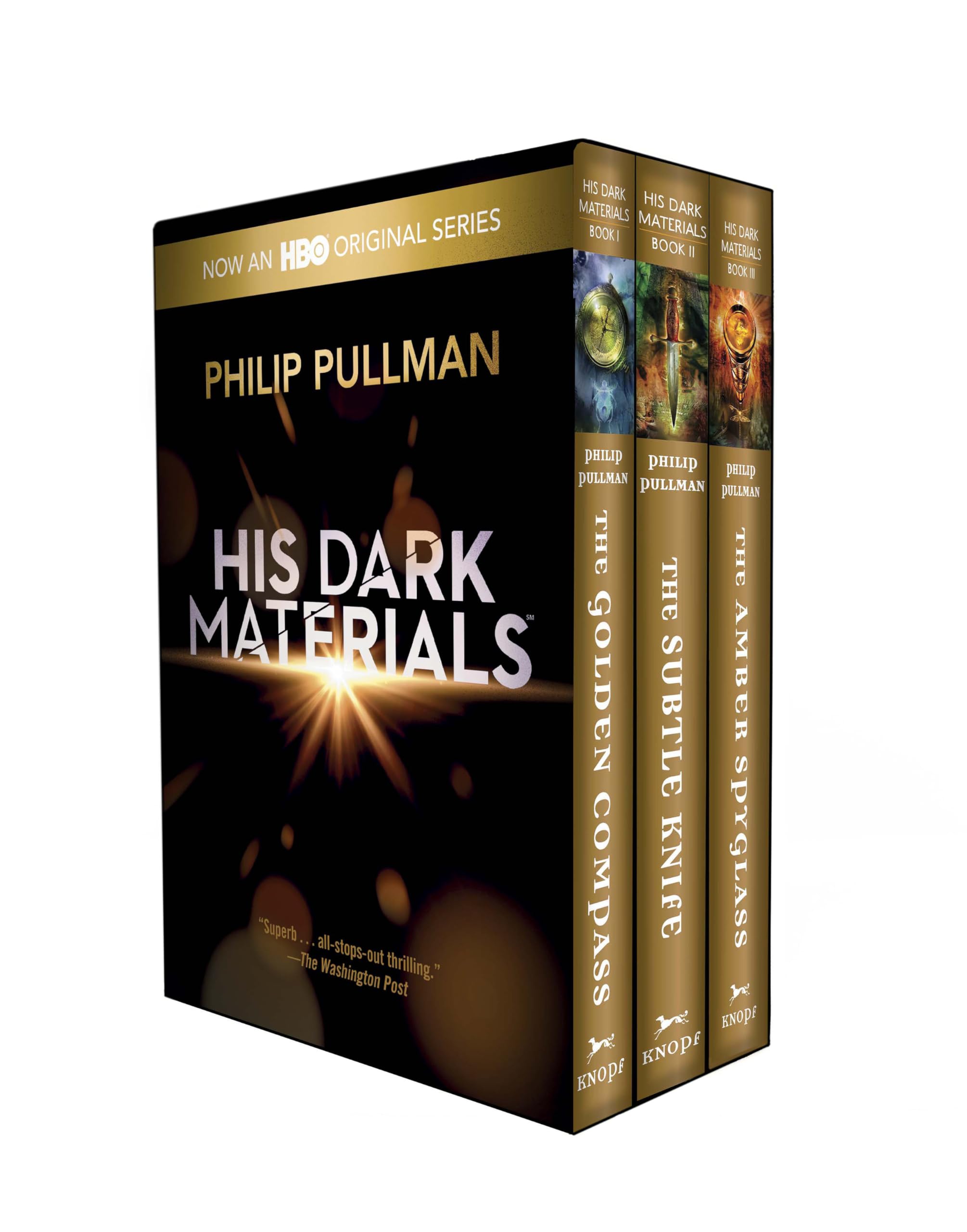 His Dark Materials 3-Book Trade Paperback Boxed Set: The Golden Compass; The Subtle Knife; The Amber Spyglass Fantasy & Sci-Fi