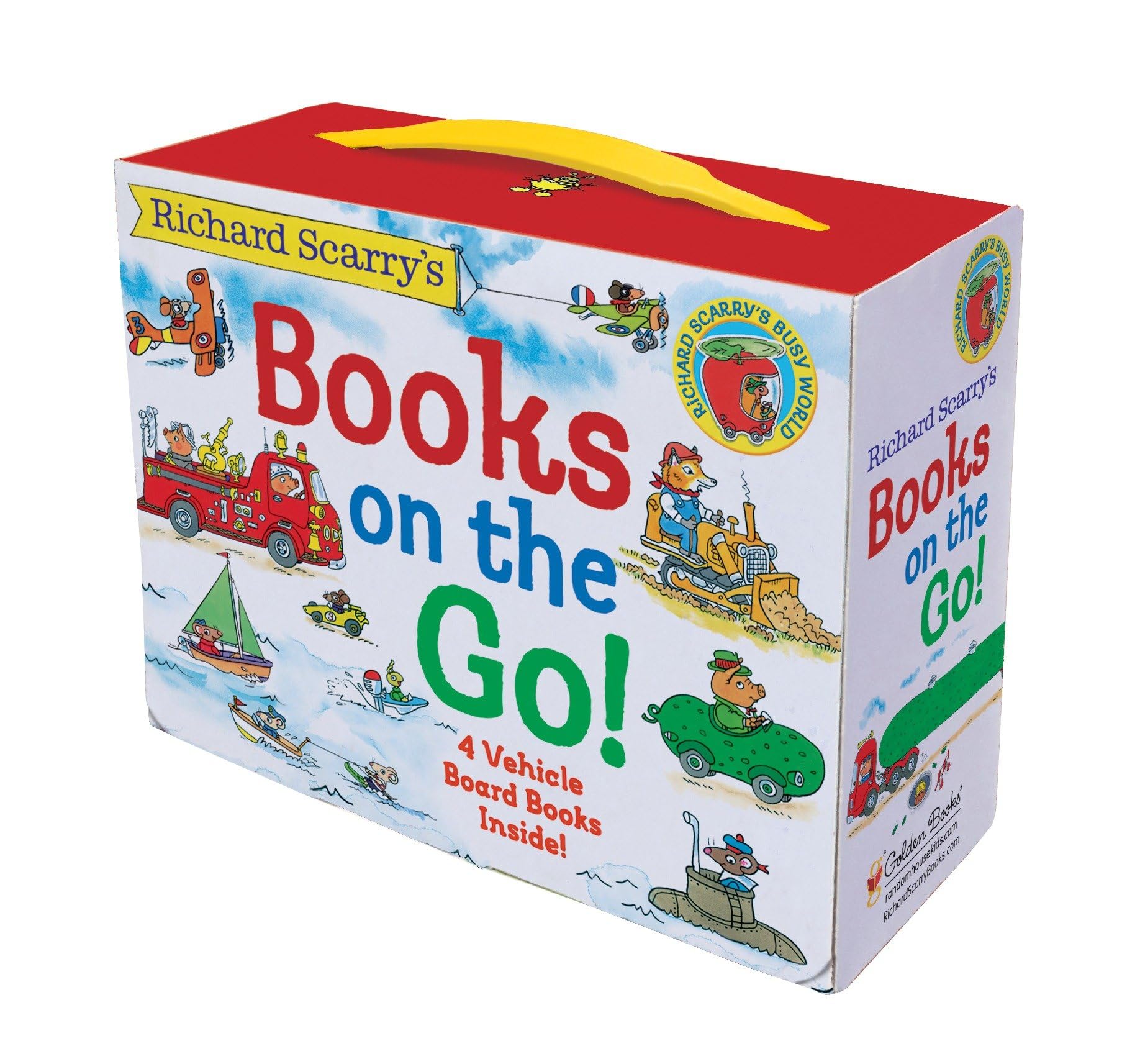 Richard Scarry's Books on the Go: 4 Board Books Parents & Children