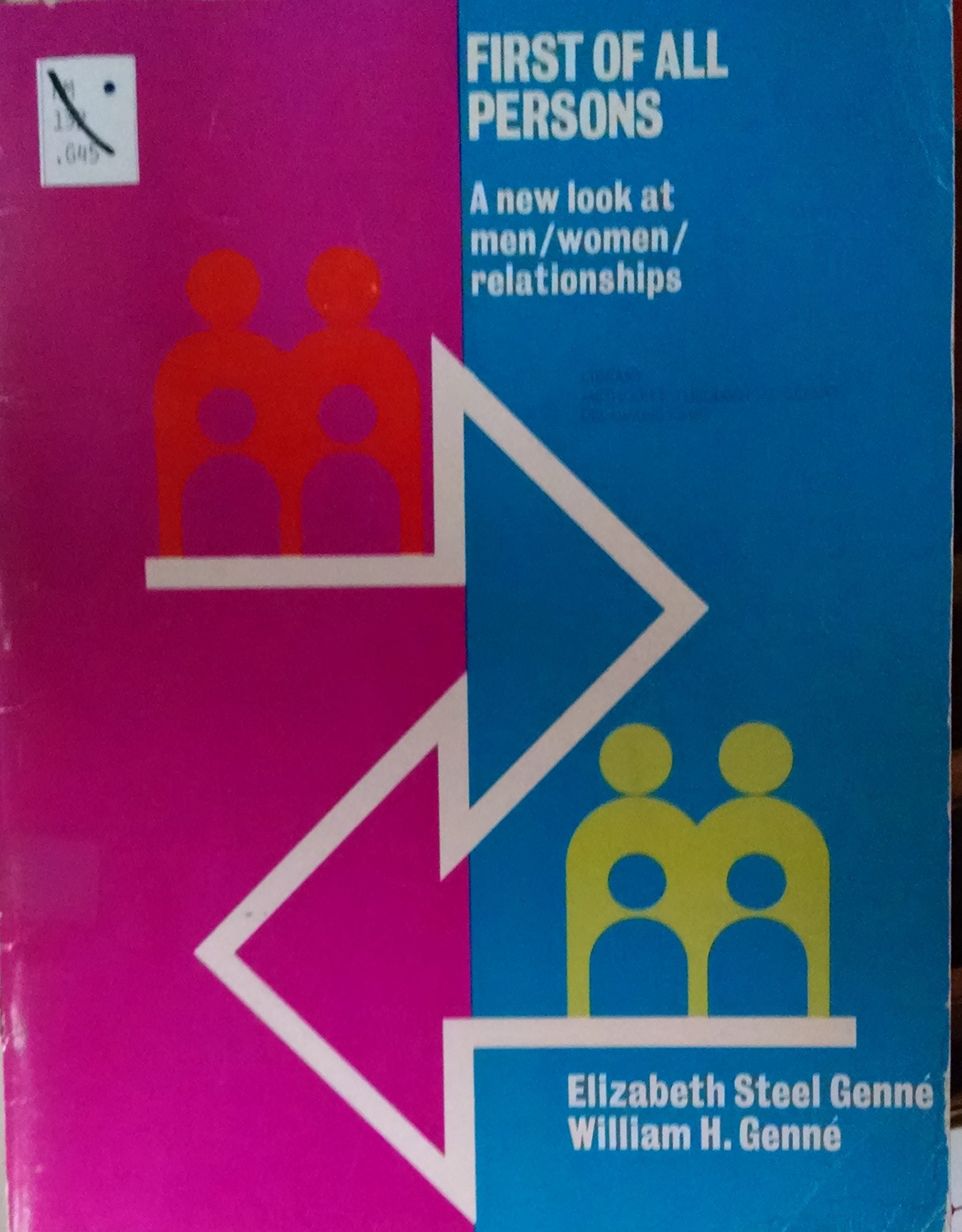 First of all, persons;: A new look at men/women/relationships Books