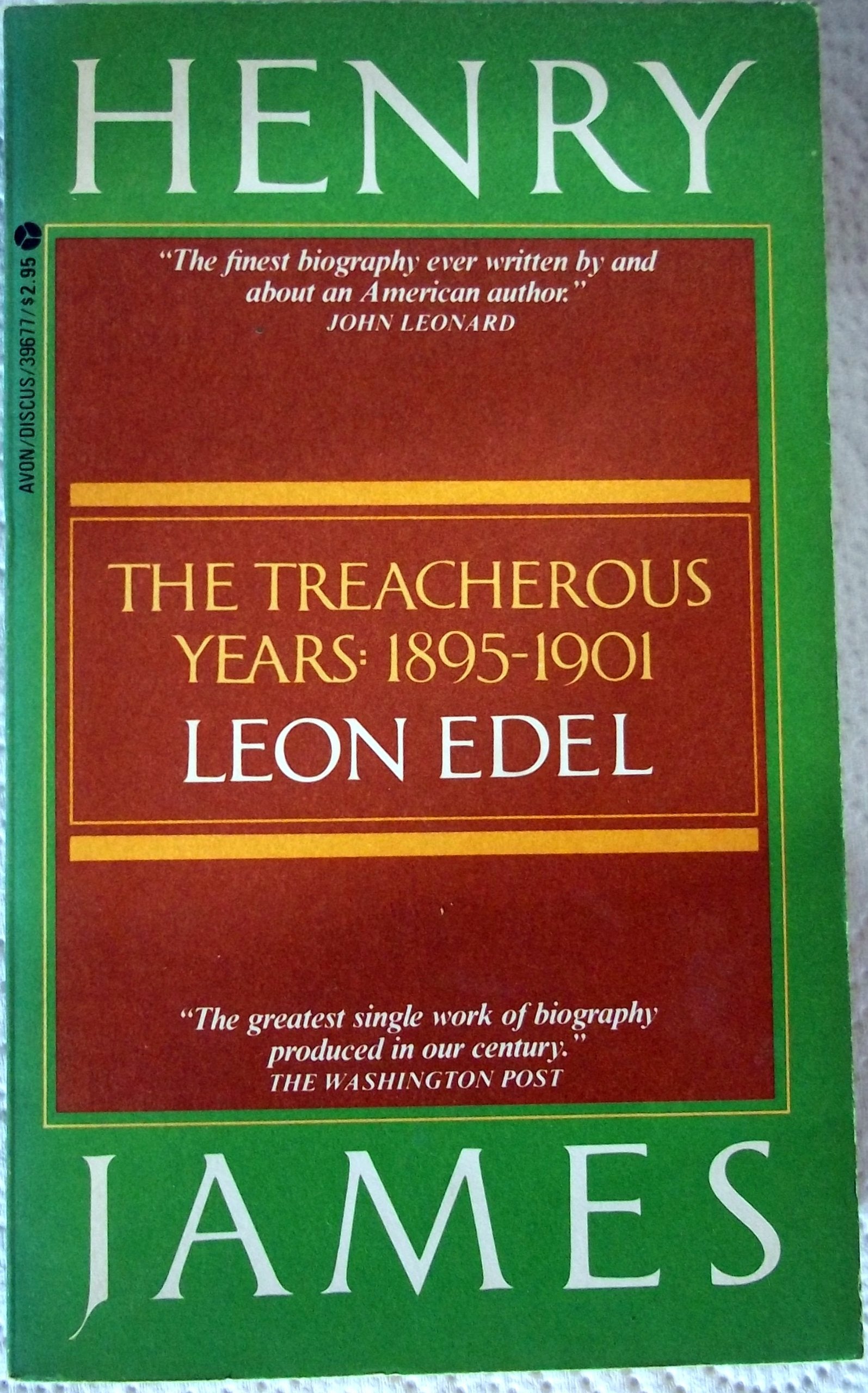Henry James: The Treacherous Years : 1895-1901 book