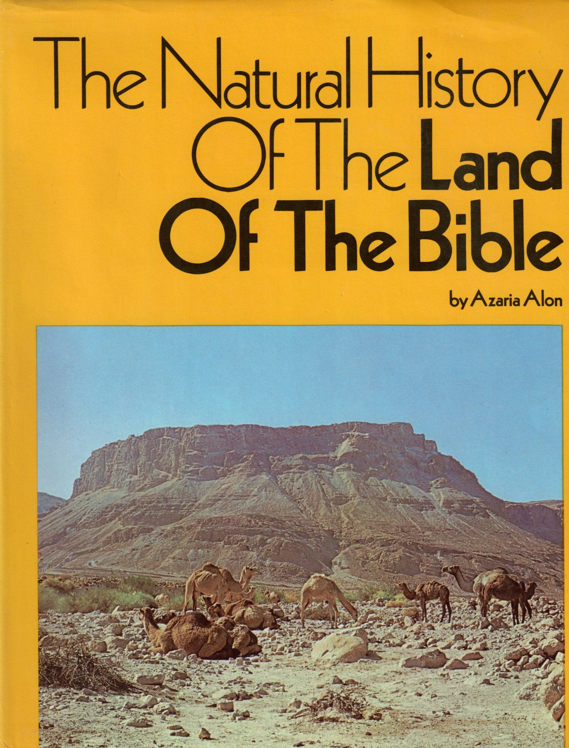 The natural history of the land of the Bible book
