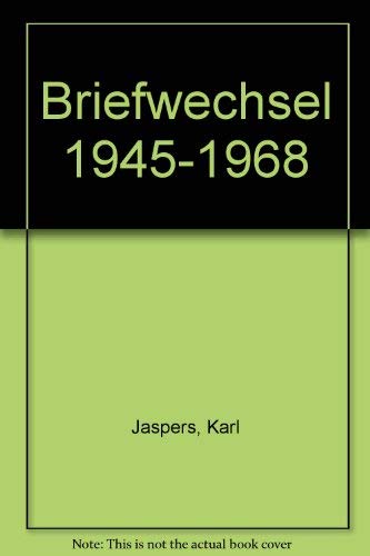 Briefwechsel 1945-1968 by Jaspers, Karl Books
