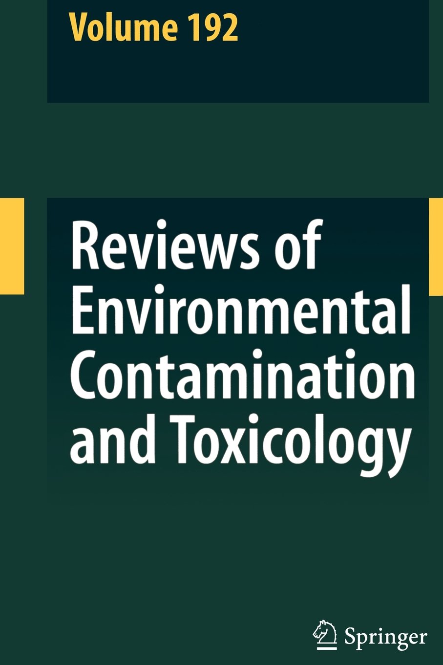 Reviews of Environmental Contamination and Toxicology 192 Mathematics