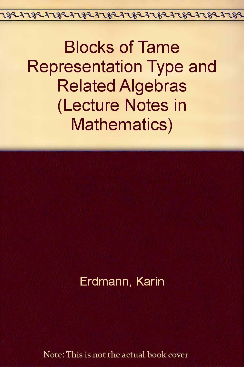 Blocks of Tame Representation Type and Related Algebras (Lecture Notes in Mathematics) Books