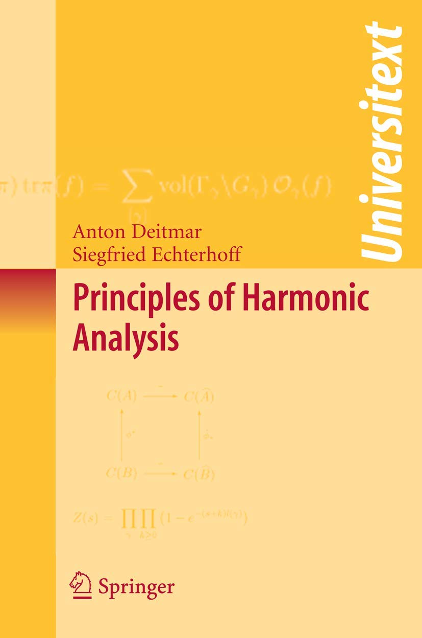 Principles of Harmonic Analysis Mathematics Books
