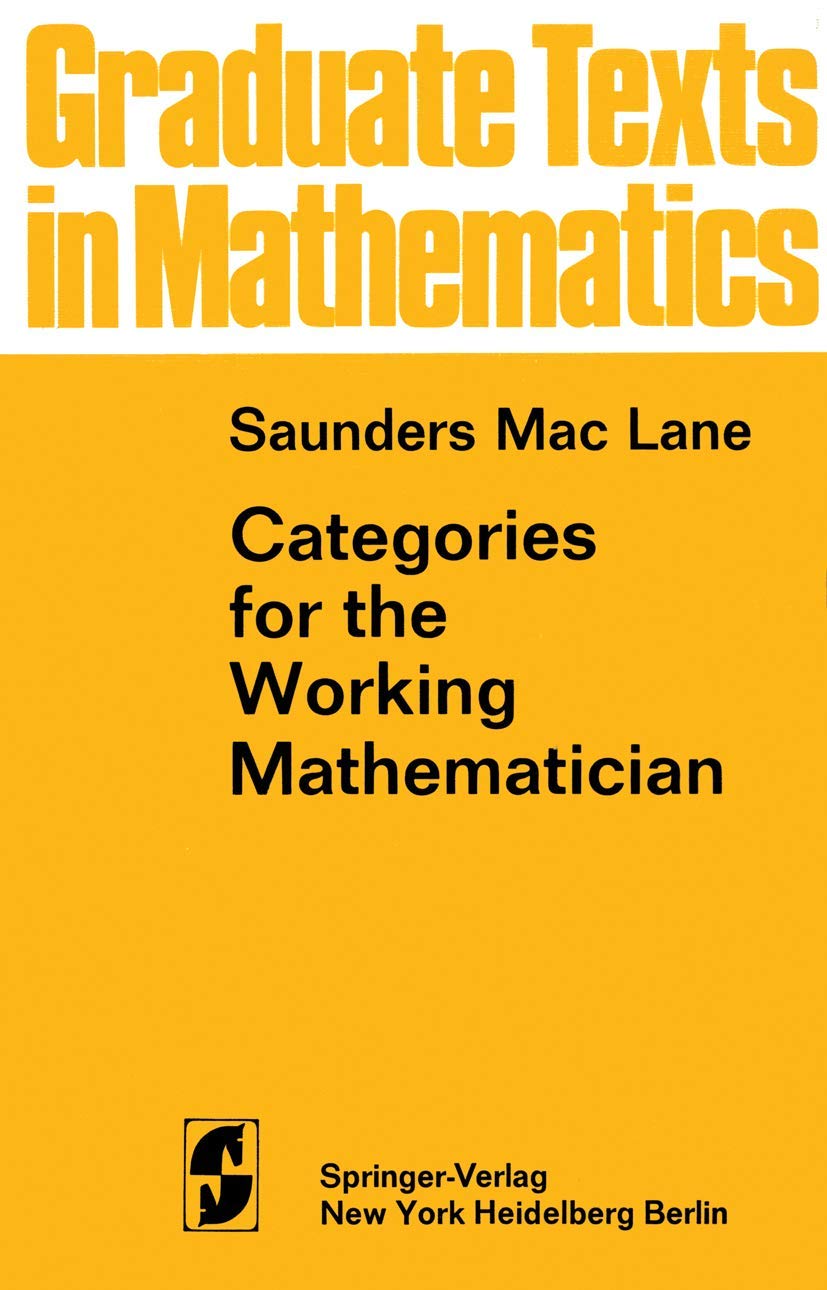 Product Image: Categories for the Working Mathematician (Graduate Texts in Mathematics, 5)