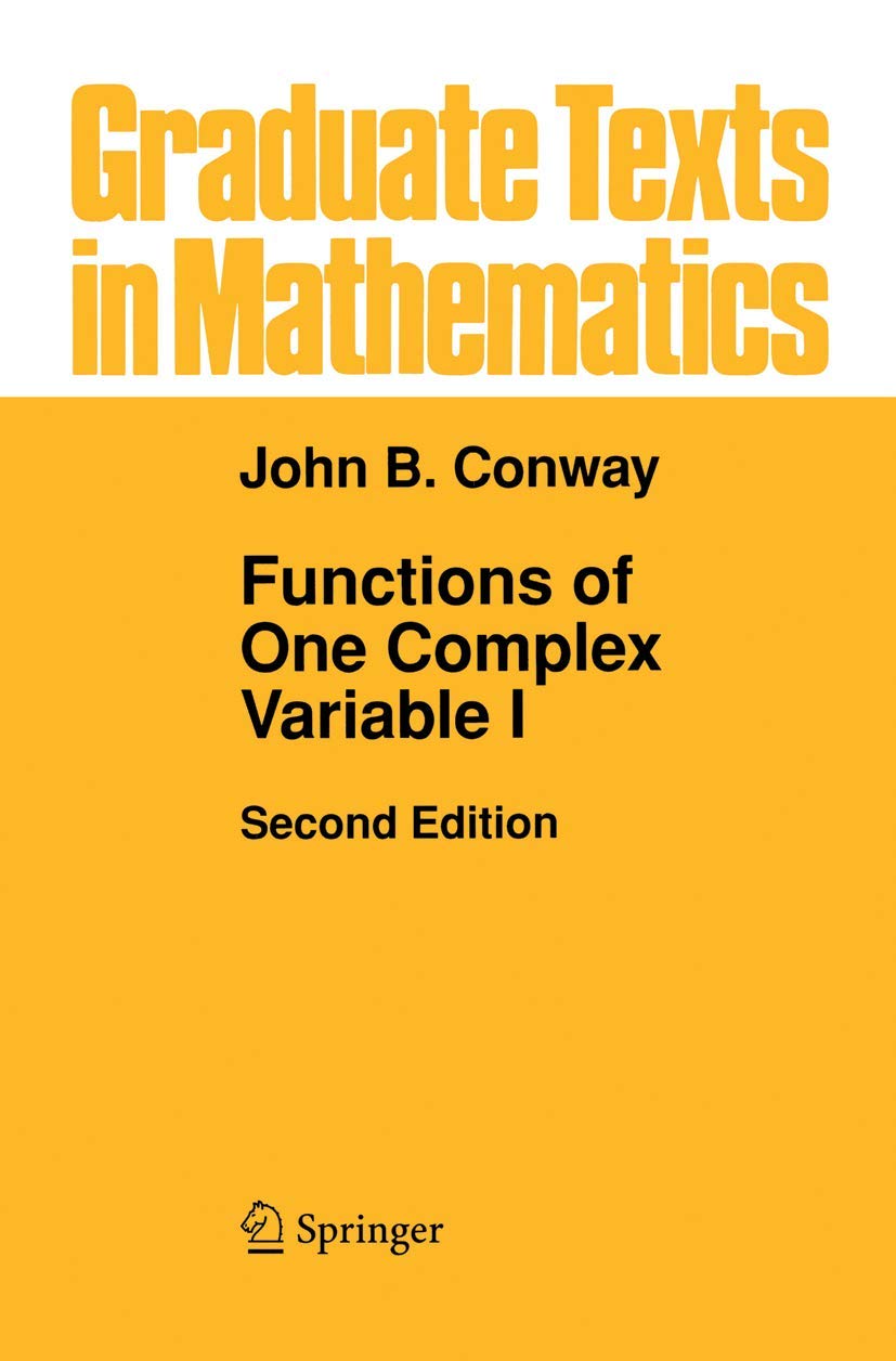 Functions of One Complex Variable I Mathematics