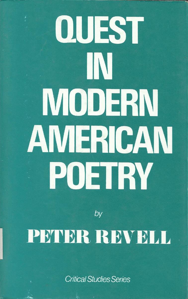 Quest in Modern American Poetry (Critical Studies Series) Poetry