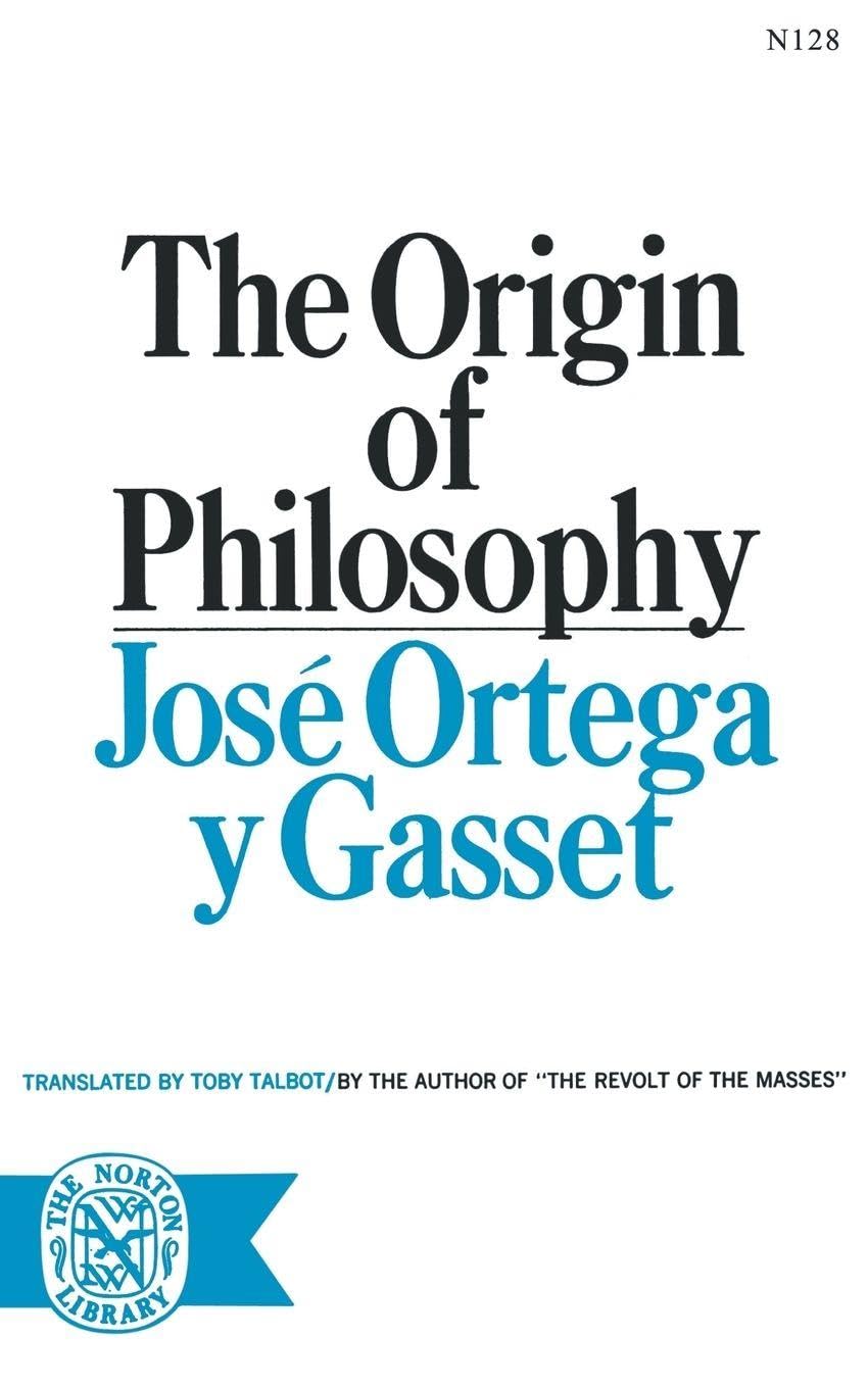 Origin Of Philosophy book