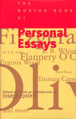 The Norton Book of Personal Essays Social Sciences