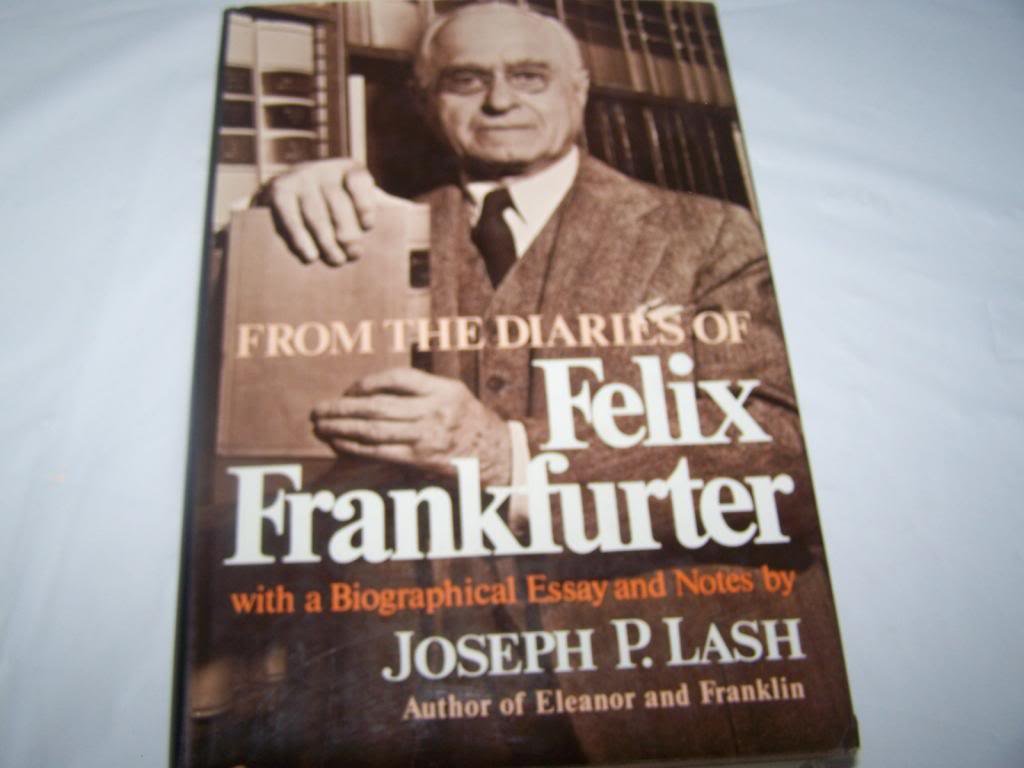 FROM DIARIES OF F FRANKFURTER CL book