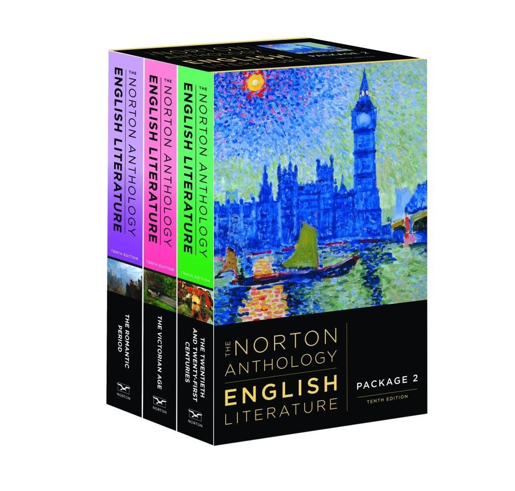 The Norton Anthology of English Literature.Vol.2 (D, E & F): Packeage Contemporary literature