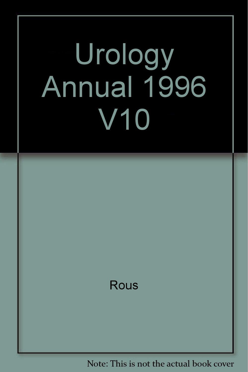 Urology Annual 1996 Medicine