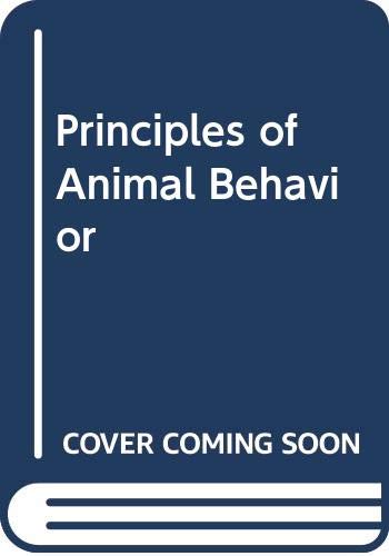 Principles of Animal Behavior Instructor's Manual Natural Sciences