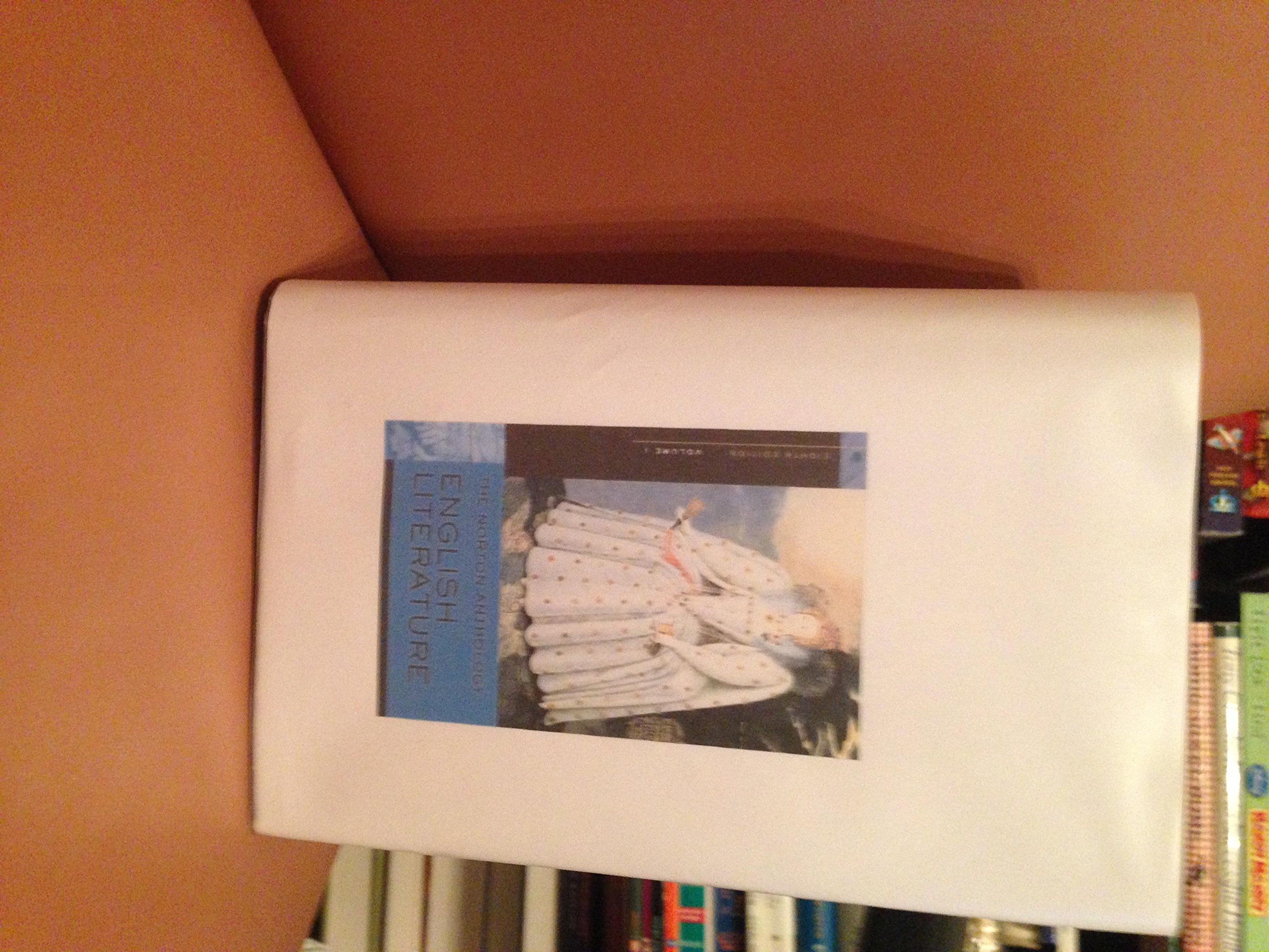 The Norton Anthology of English Literature.Vol.1: Volume 1: The Middle Ages through the Restoration and the Eighteenth Century Contemporary literature Books