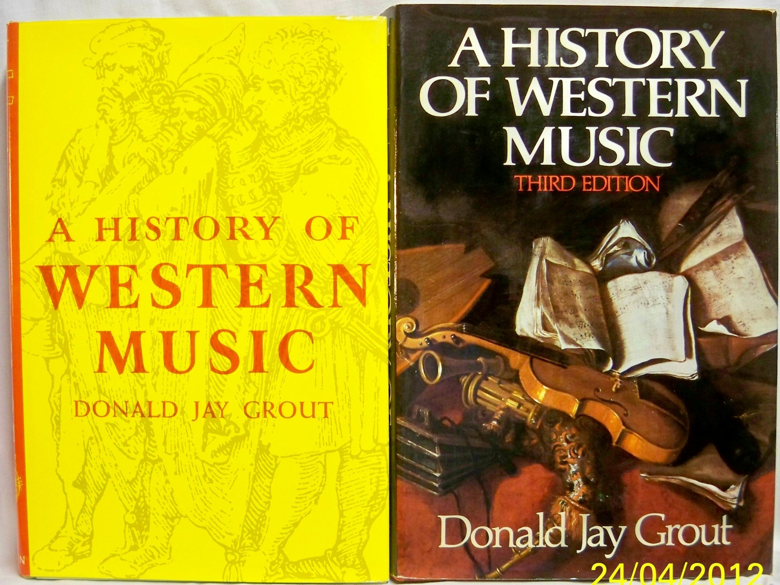 A history of western music Books