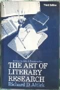 ART OF LITERARY RESEARCH 3E CL book