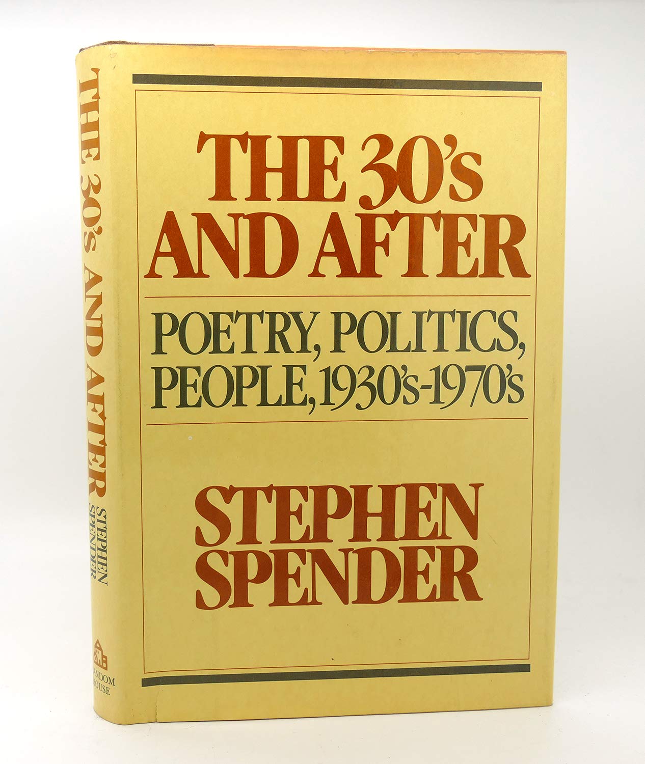 The Thirties and After: Poetry, Politics, People, 1930S-1970s Books