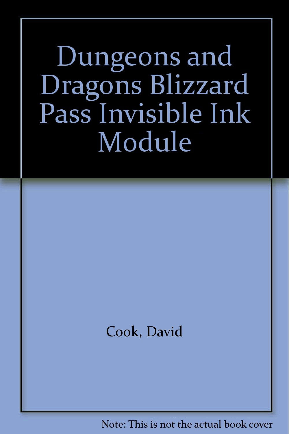 Product Image: Dungeons and Dragons Blizzard Pass Invisible Ink Module