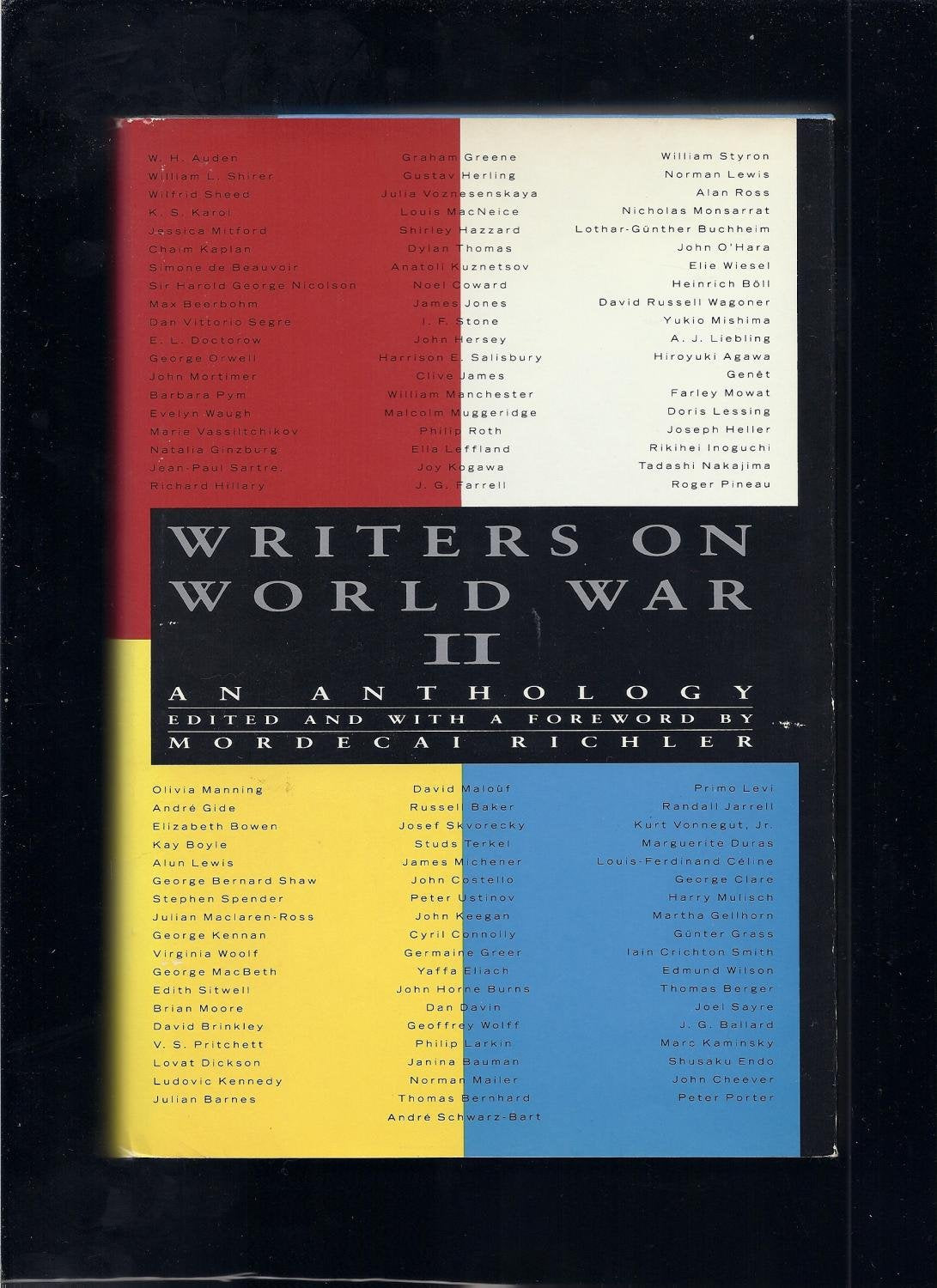 Writers on World War II: An Anthology Contemporary literature