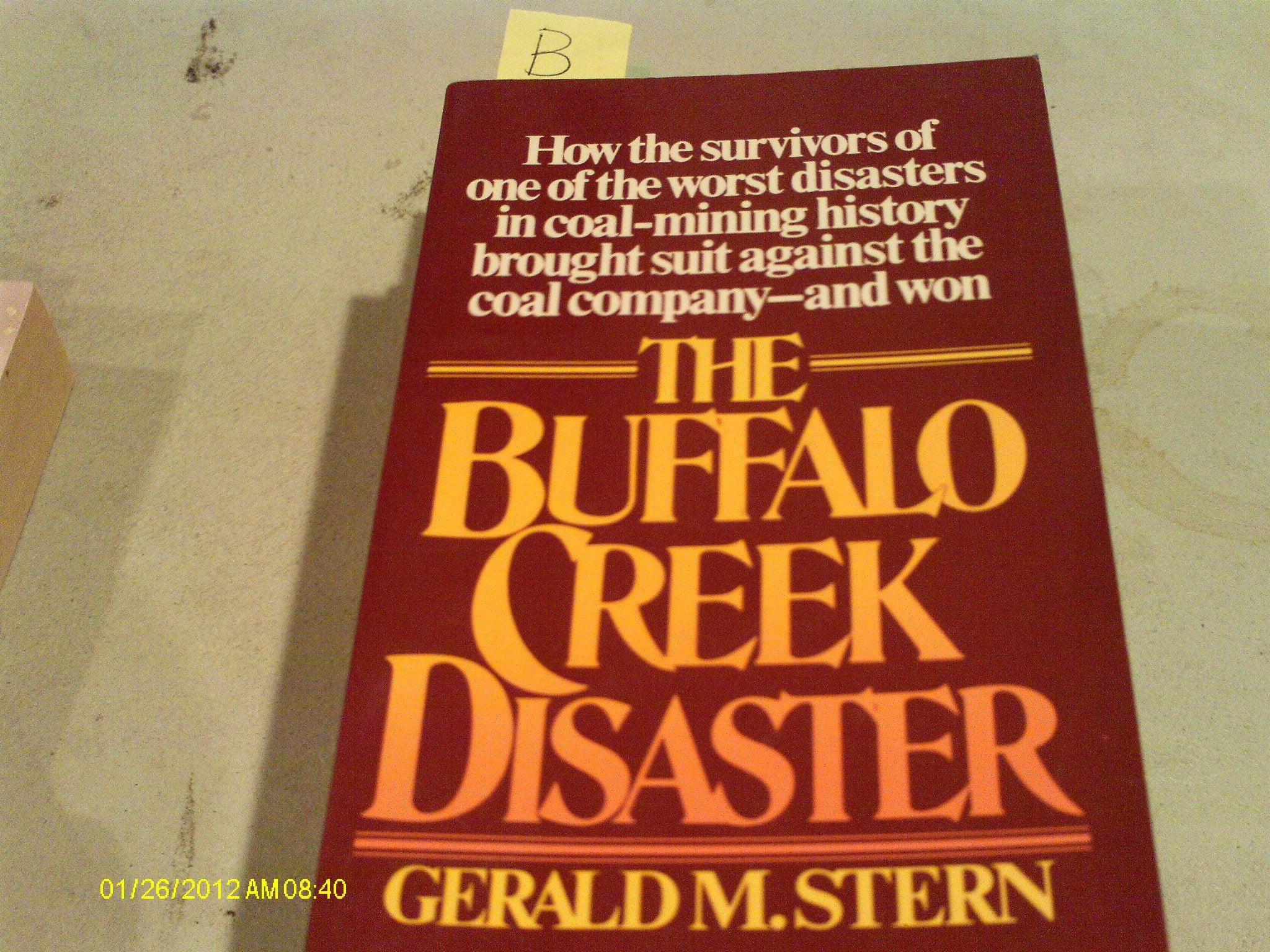 The Buffalo Creek Disaster: How the Survivors of One of the Worst Disasters in Coal-Mining History Brought Suit Against the Coal Company--And Won Law