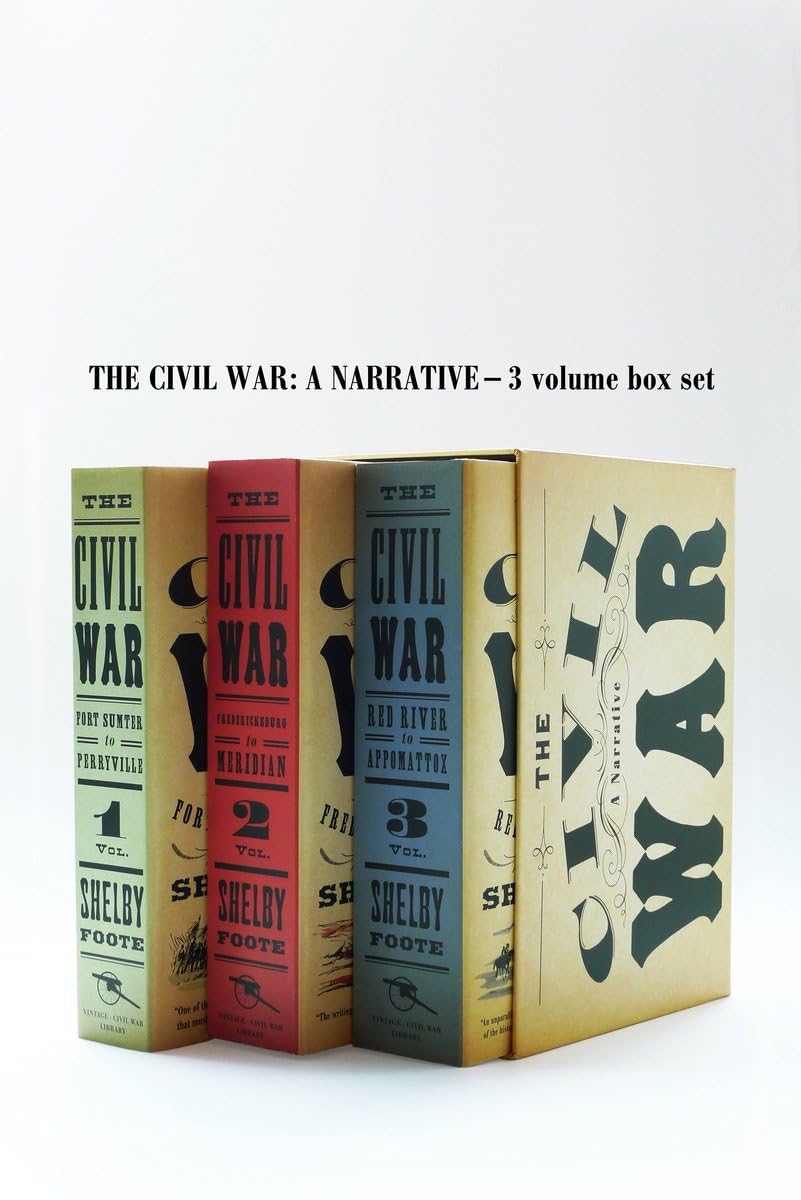 The Civil War: A Narrative - 3 Volume Box Set: A Narrative : Fort Sumter to Perryville, Fredericksburg to Meridian, Red River to Appomattox Social Sciences