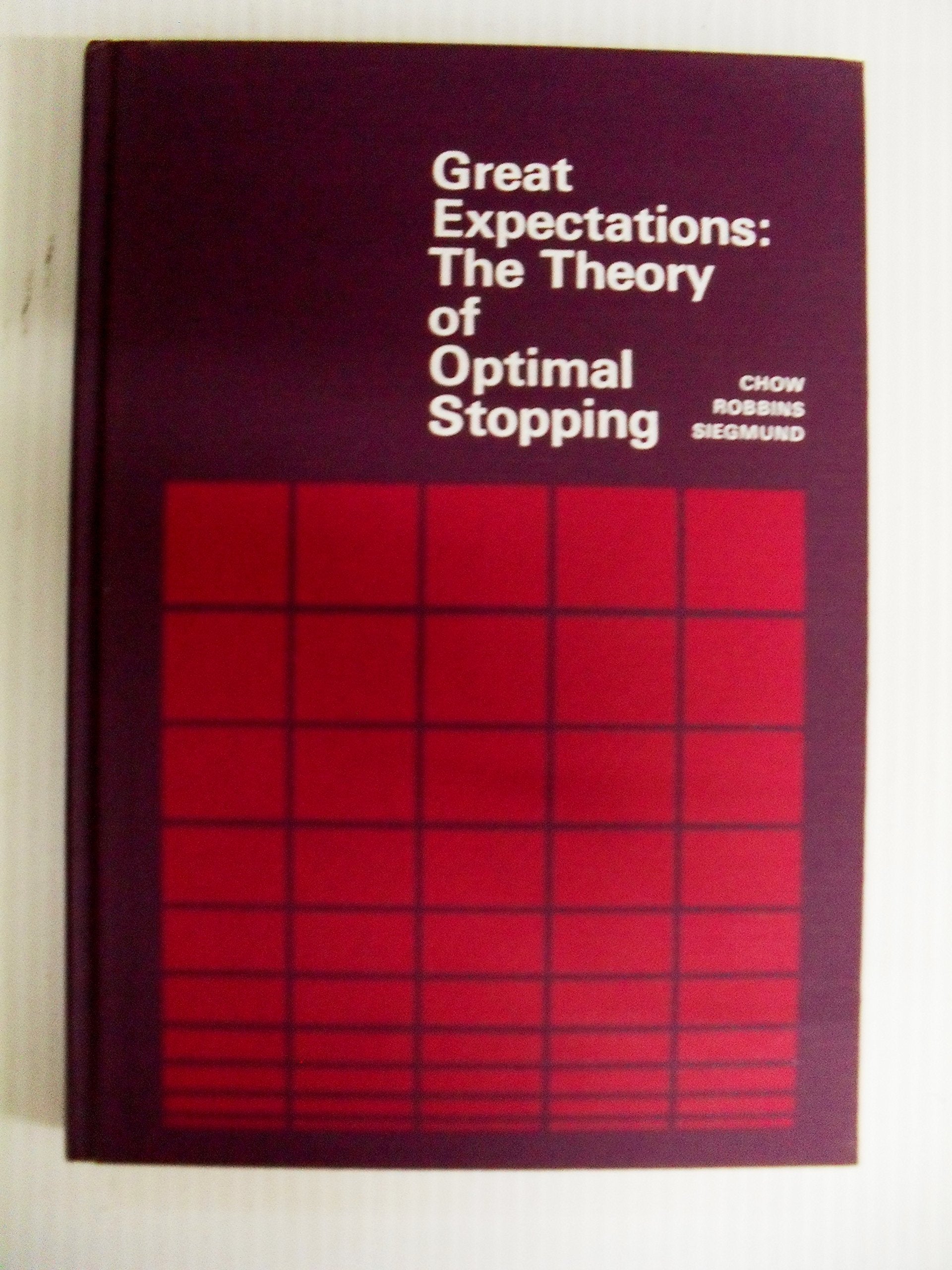 Great expectations: the theory of optimal stopping. Books
