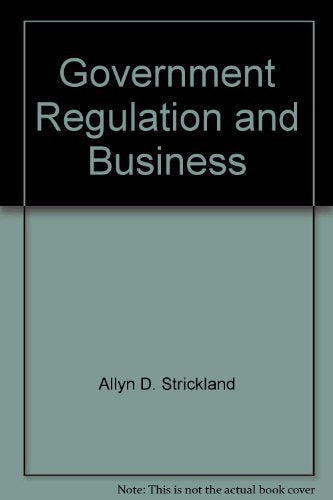 Government regulation and business Books