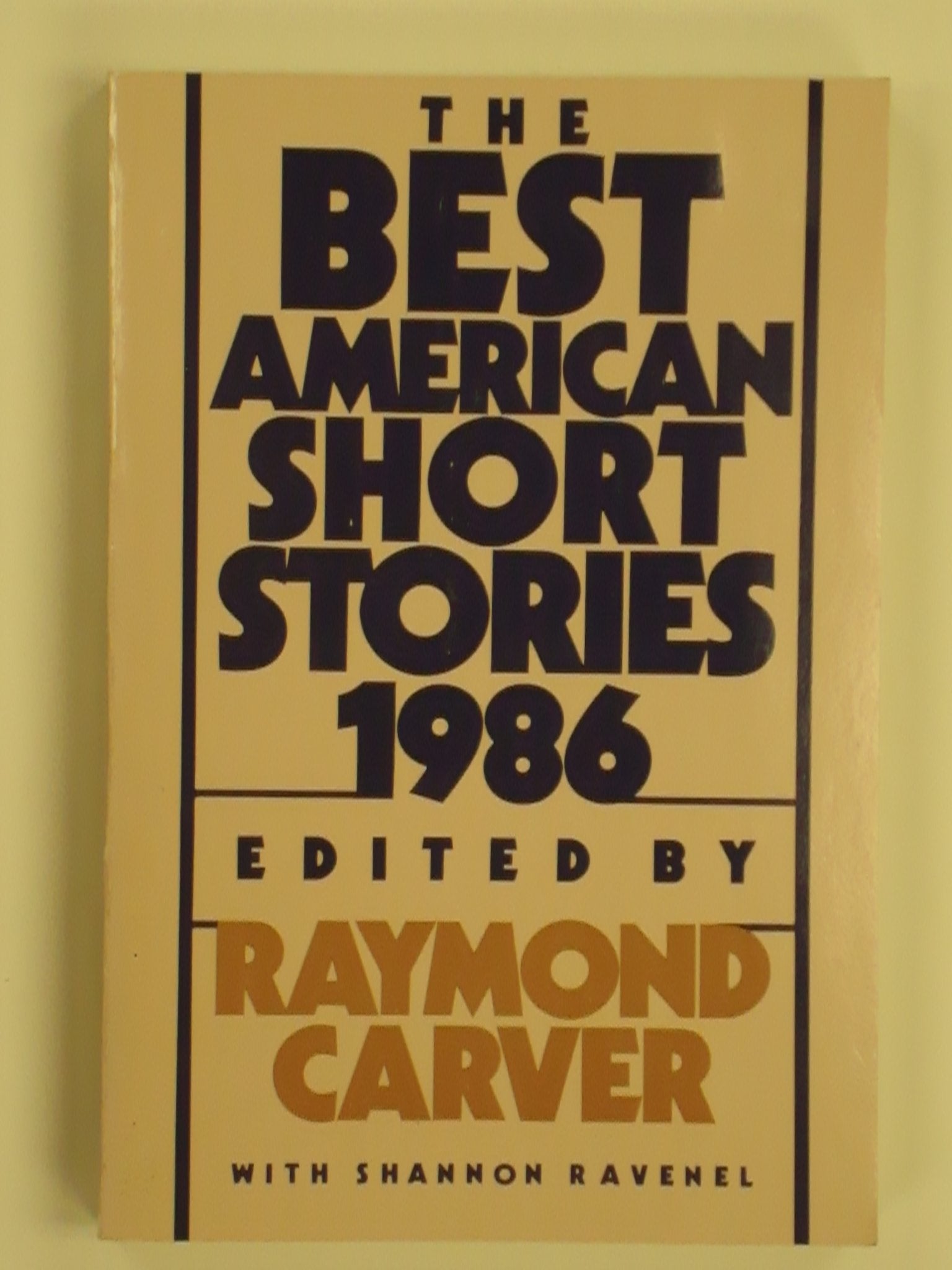 Best American Short Stories, 1986 Contemporary literature
