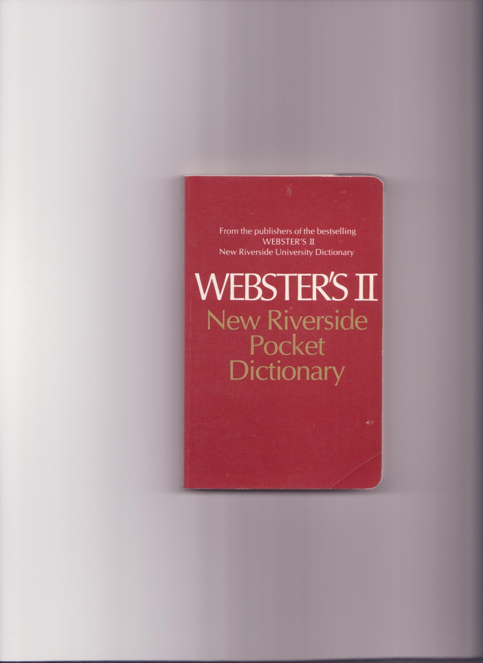 Webster's II New Pocket Dictionary General education Books