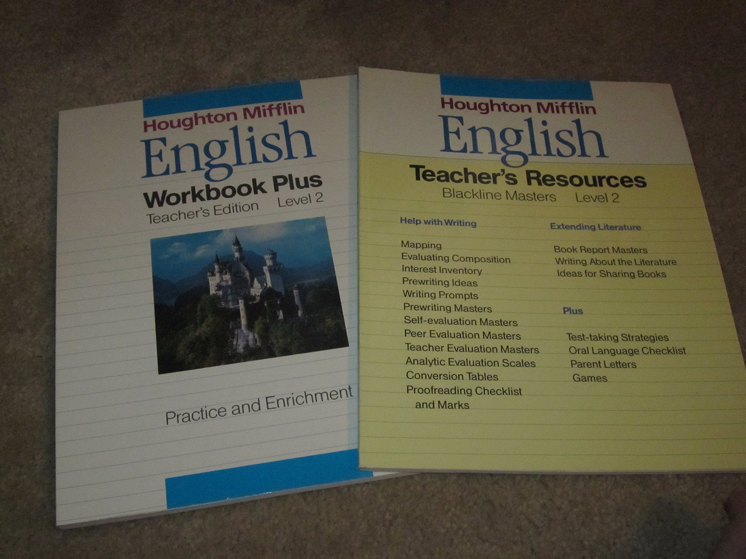 Houghton Mifflin English: Teacher's Resources - Blackline Masters - Level 2 Books
