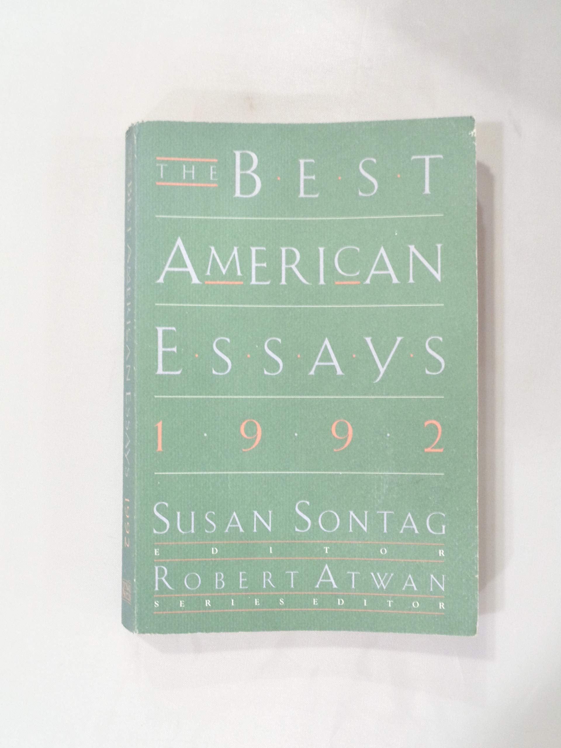 The Best American Essays, 1992 Essays & Short Stories