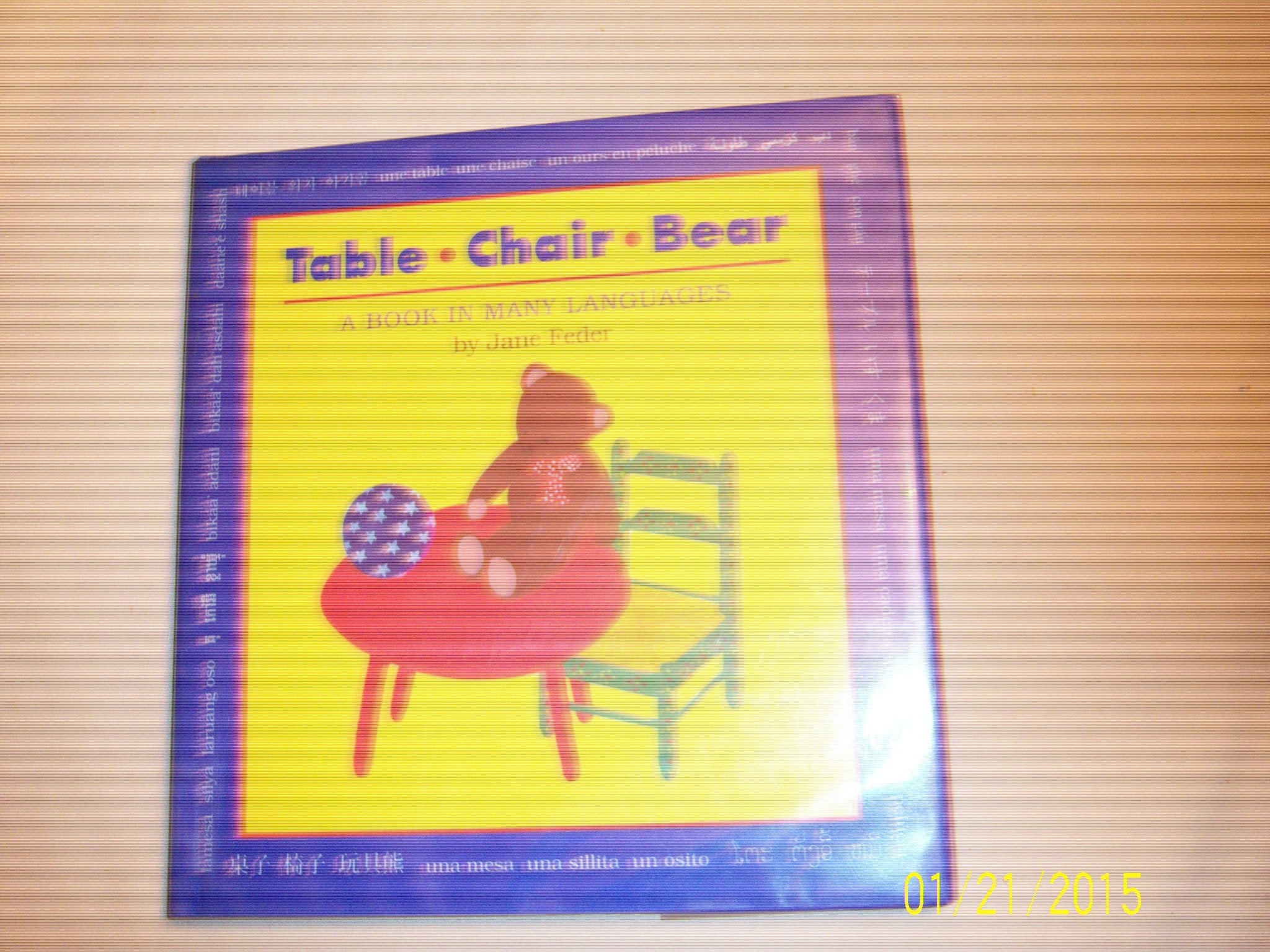 Table Chair Bear: A Book N Many Languages: A Book in Many Languages Novels & Short Stories