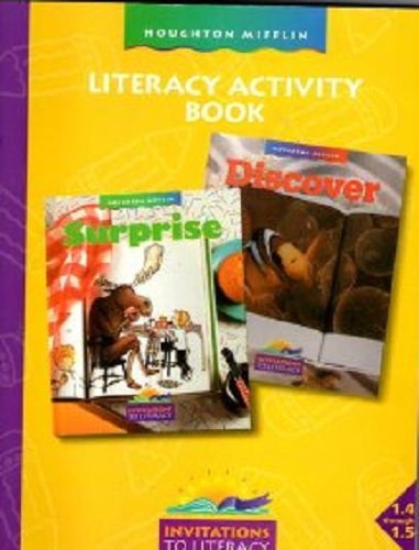 Invitations to Literature, Literacy Activity Book Level 1.4-1.5: Houghton Mifflin Invitations to Literature (Invitations to Lit 1996) Reading Aloud & Learning to Read