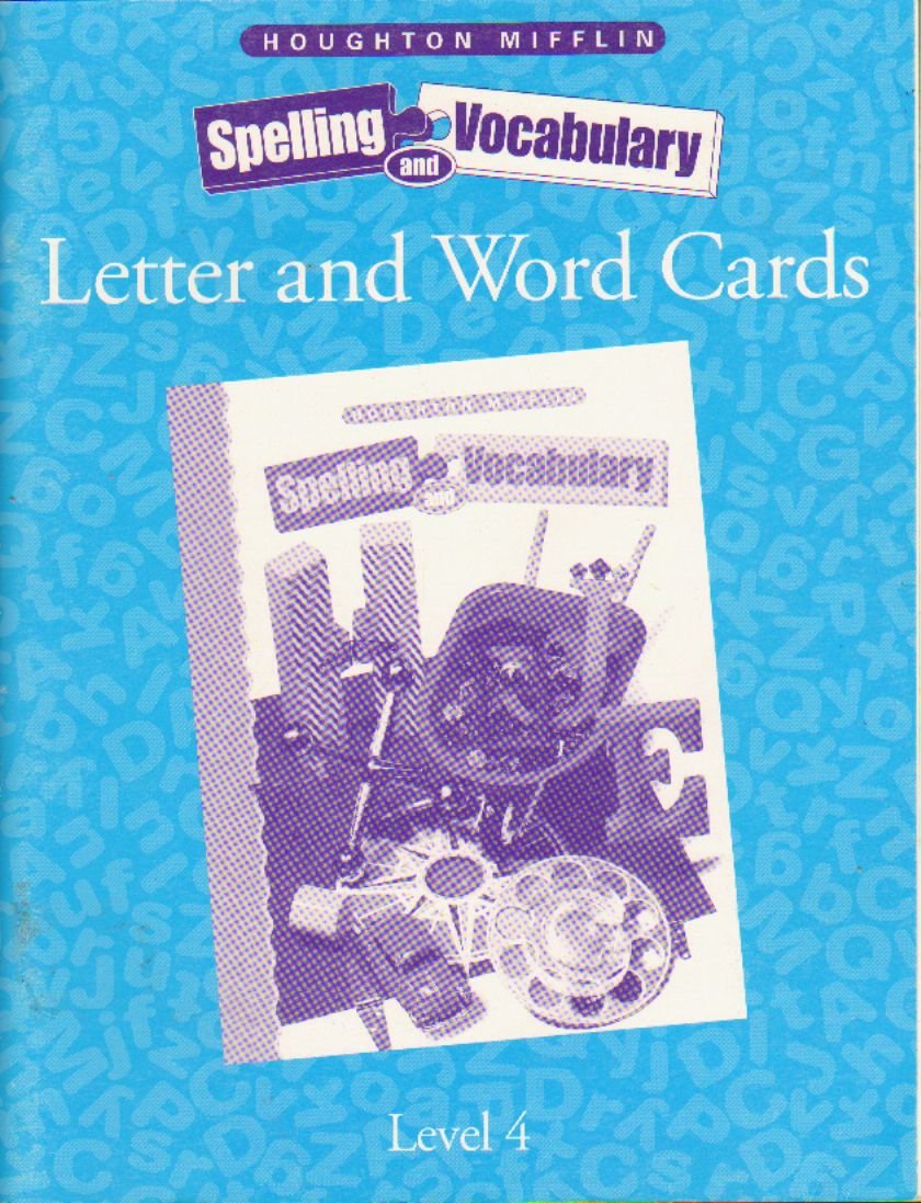Letter and Word Cards (Houghton Mifflin Spelling and Vocabulary, Grade 4) Books