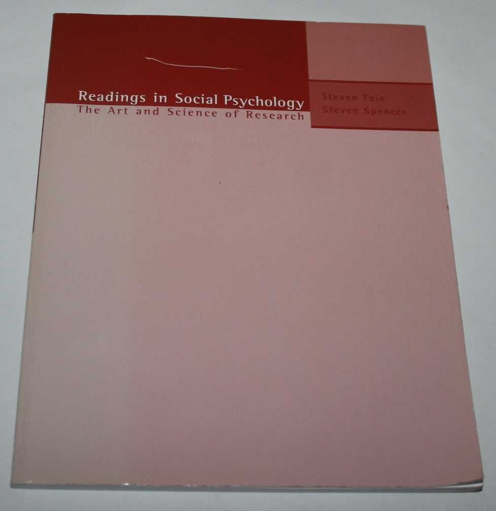 Readings in Social Psychology: The Art and Science of Research Books