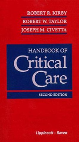 Handbook of Critical Care Medicine