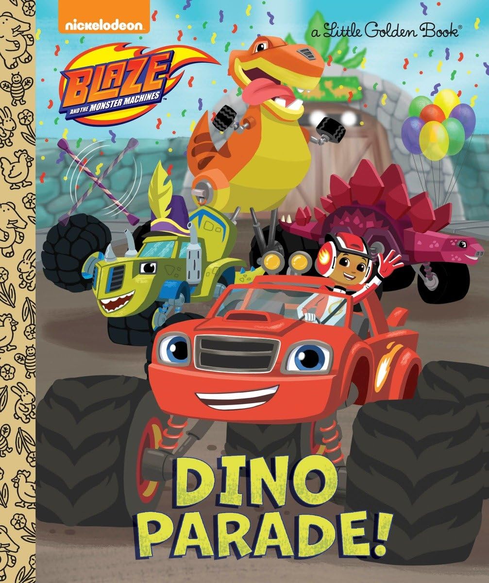 Dino Parade! (Blaze and the Monster Machines :Little Golden Books) Parents & Children
