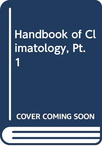 Handbook of Climatology, Pt. 1 book