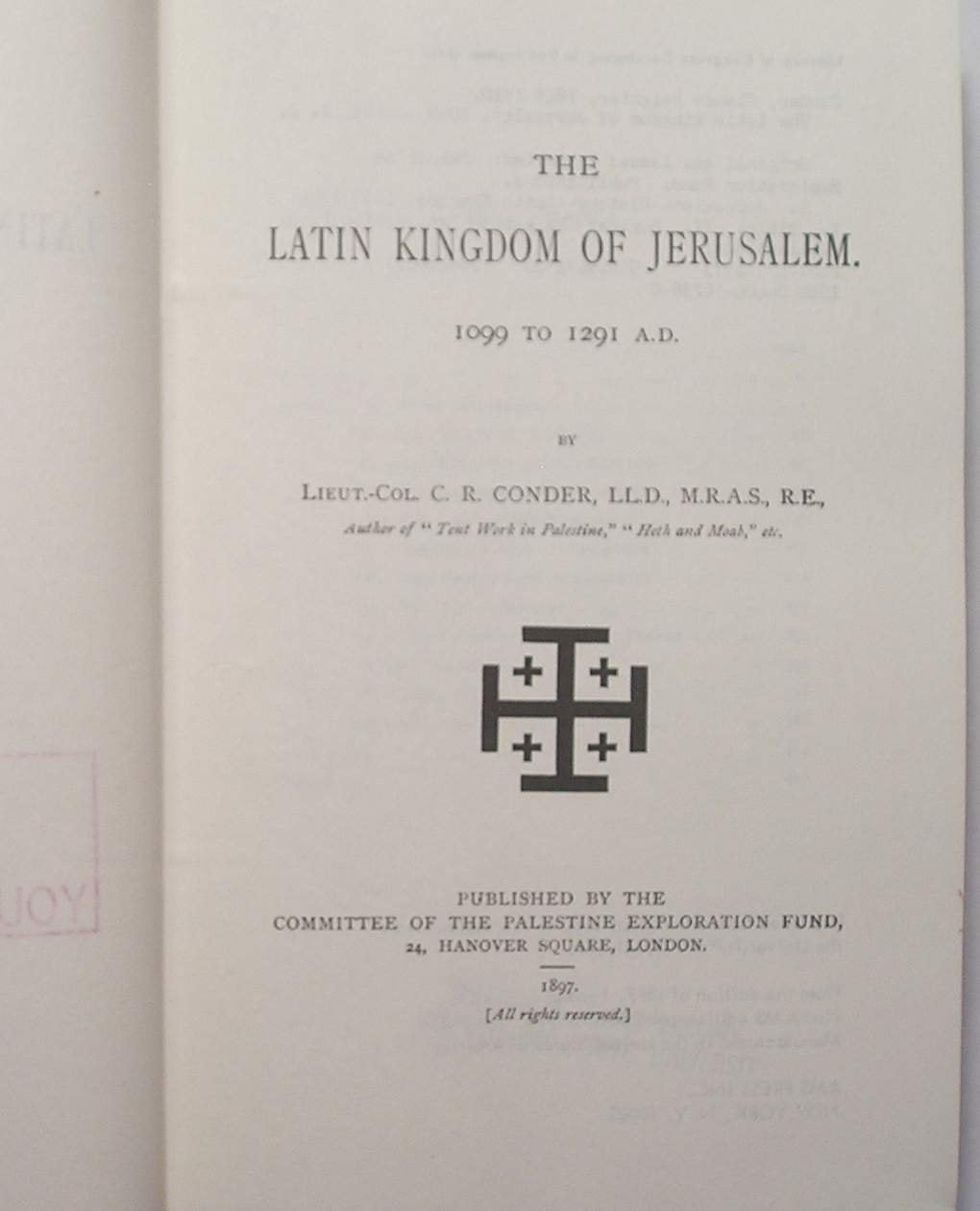 The Latin Kingdom of Jerusalem Politics & History