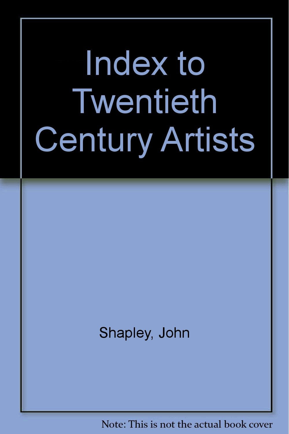 Index to Twentieth Century Artists Books