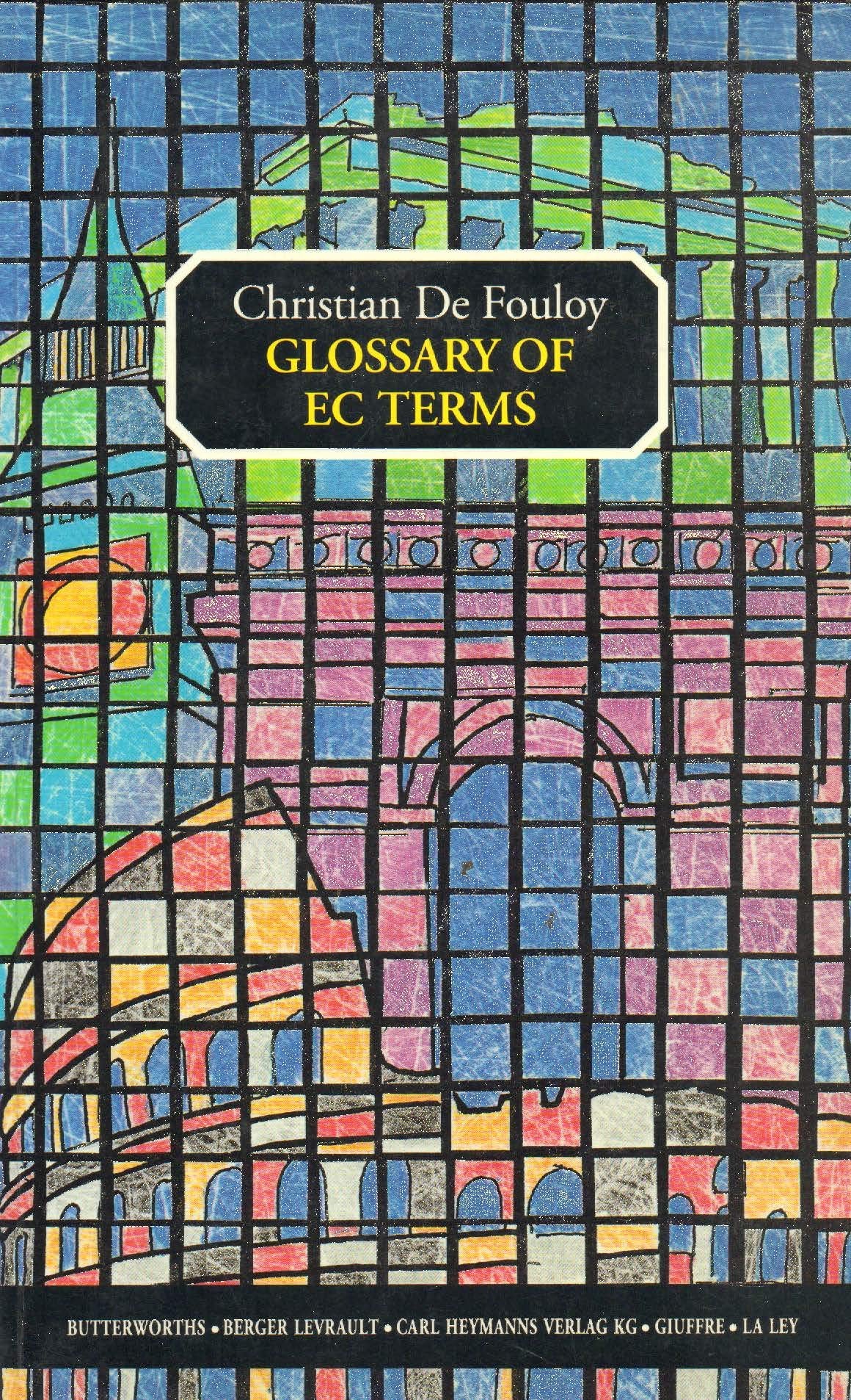 Glossary Of Ec Terms And Acronyms book