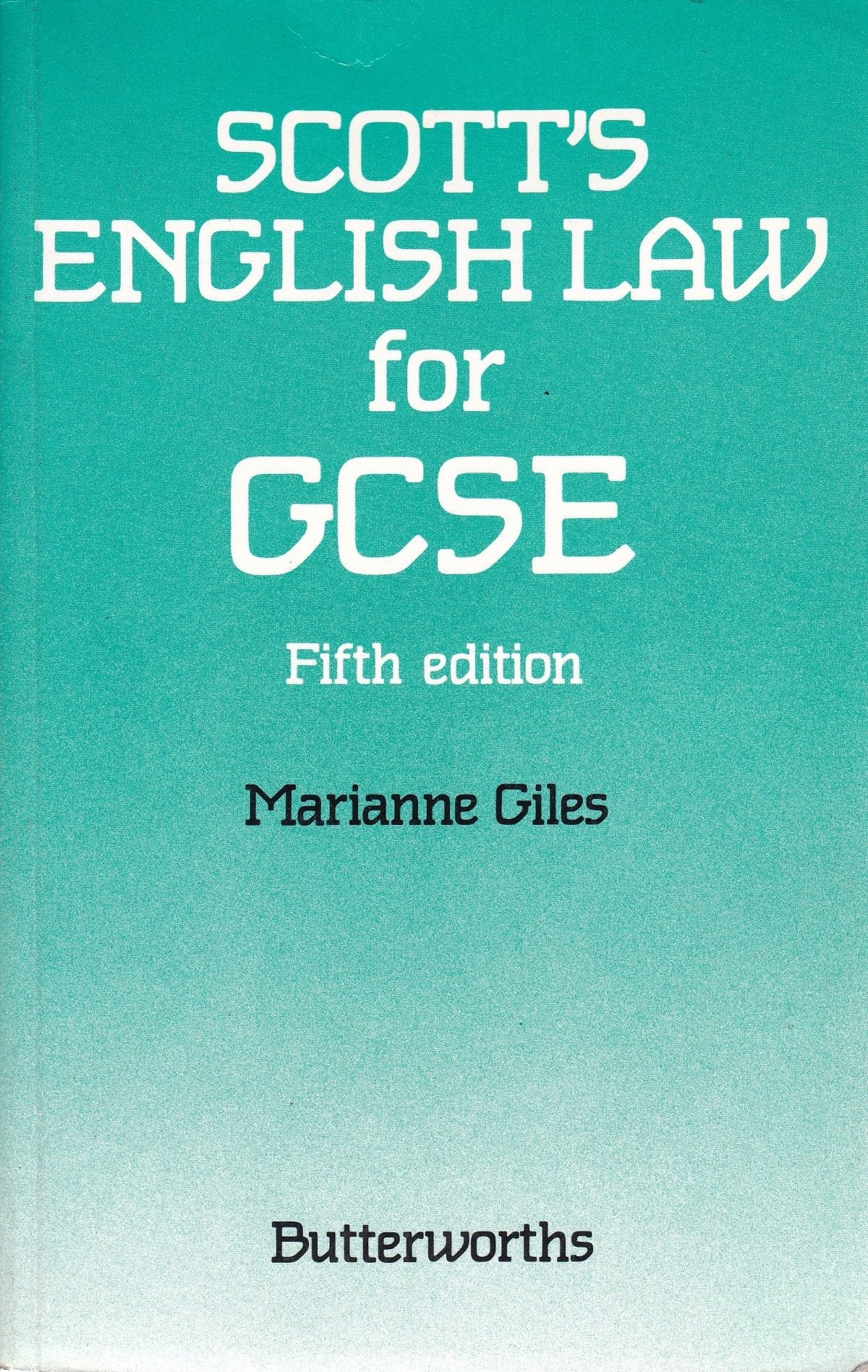 English Law for General Certificate of Secondary Education Professional & Reference Books