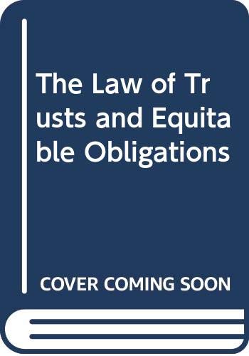 The Law of Trusts and Equitable Obligations book