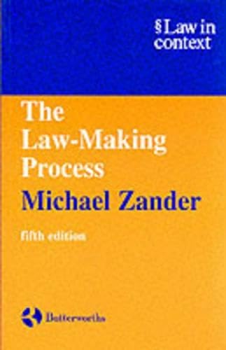 The Law-Making Process (Law in Context) Law Books