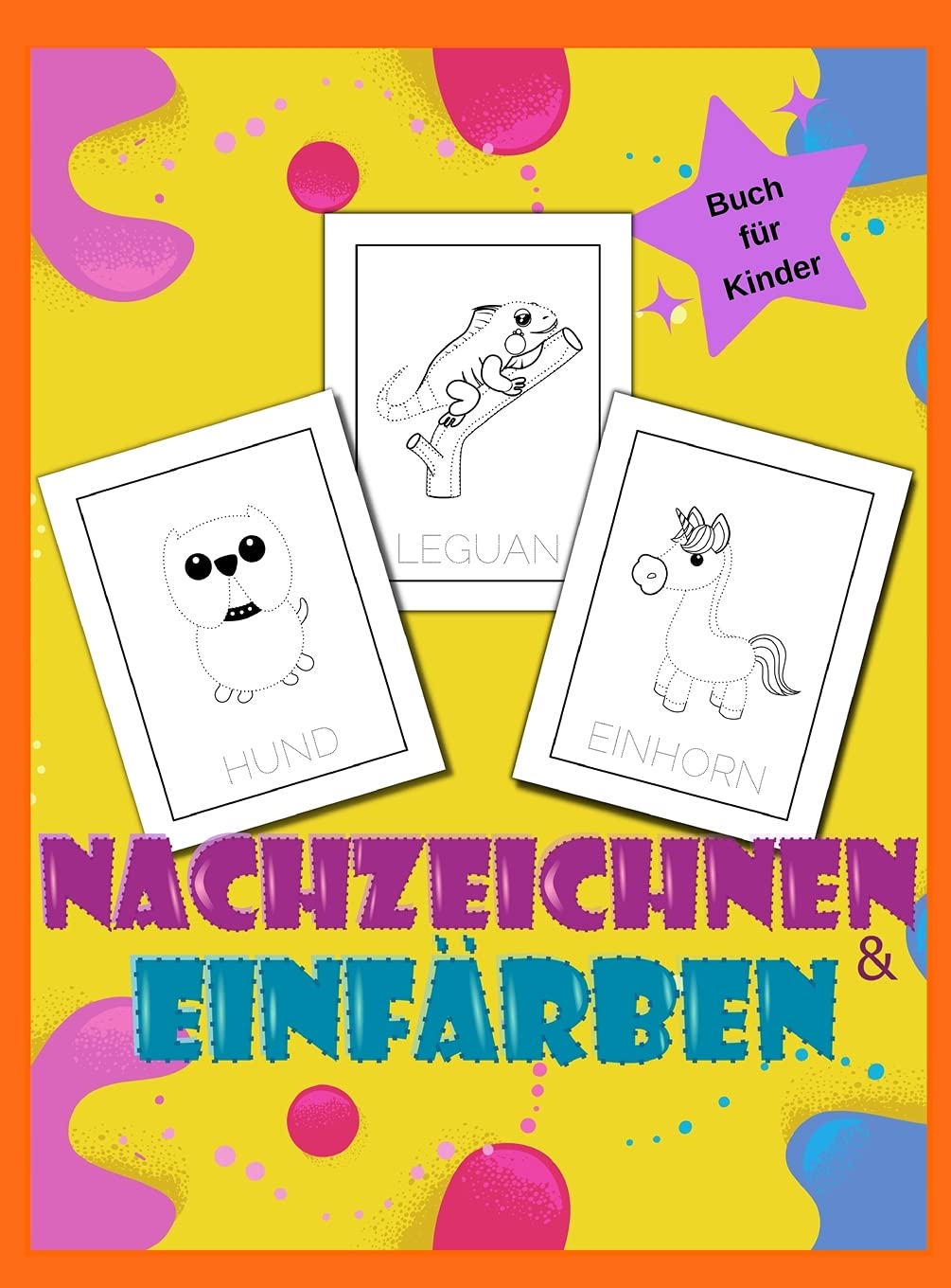 Nachzeichnen und Einfärbung Buch für Kinder: Illustrationen für Kinder zum Nachzeichnen und Ausmalen/ Stift-Steuerung/ Lustige Tiere nachzeichnen/ Vor K bis Kindergarten Tiptoi & Games