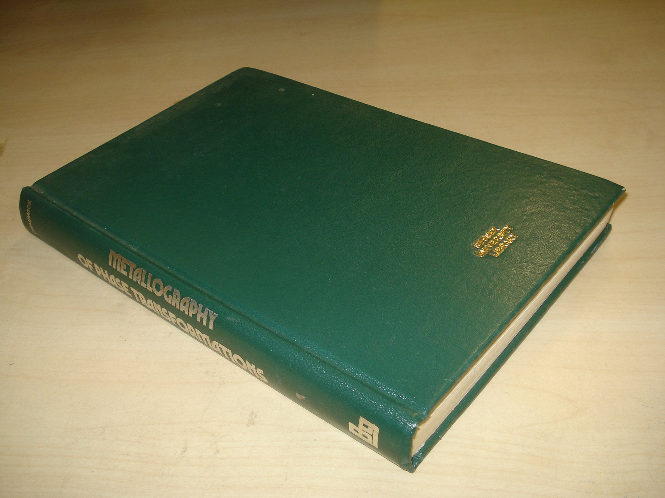 Metallography of Phase Transformations Books