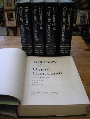 Dictionary Organic Compounds, Fifth Edition, Seven Volumes Natural Sciences