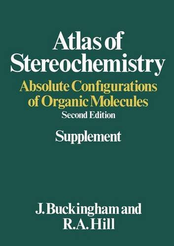 Atlas of Stereochemistry: Absolute Configurations of Organic Molecules/Supplement book