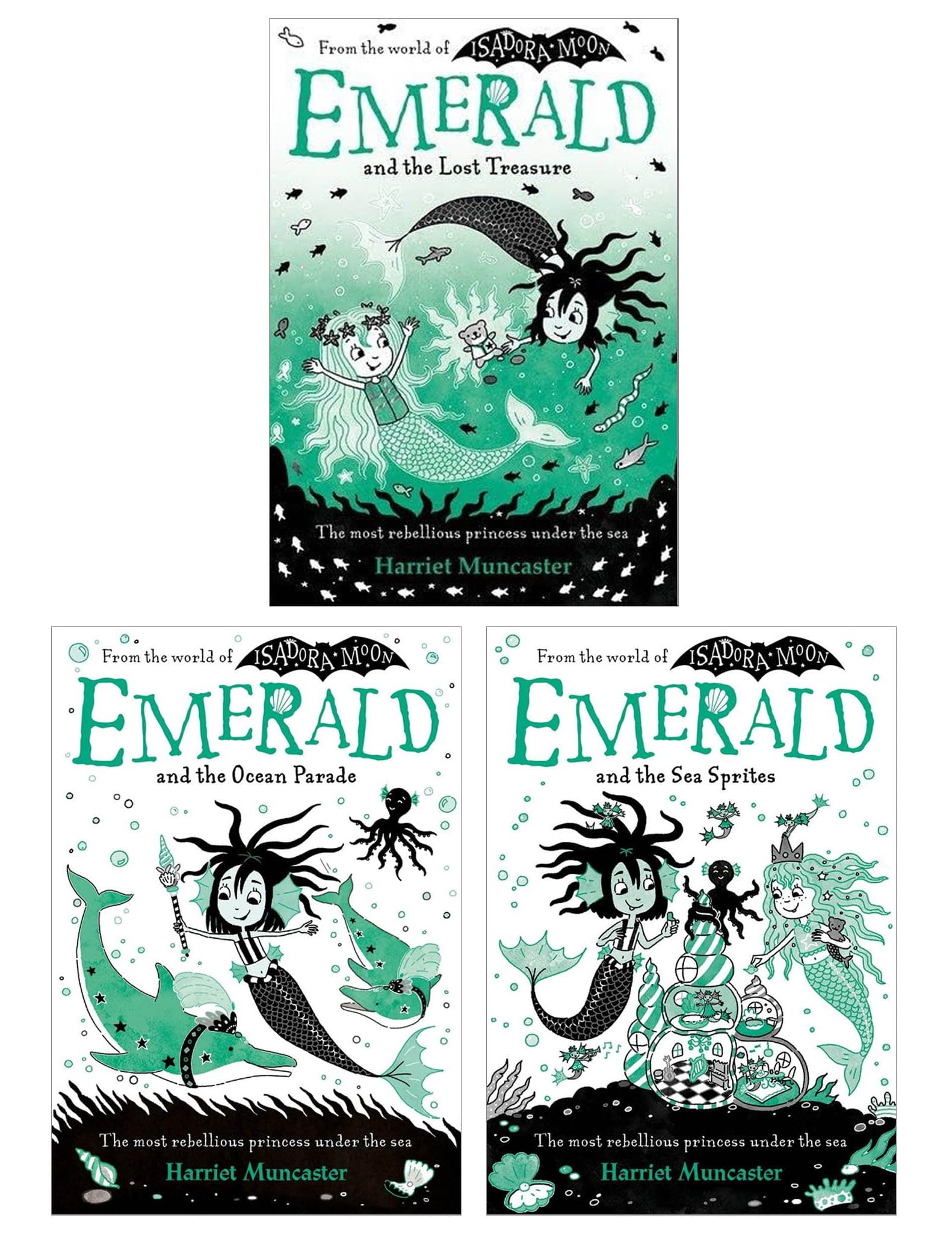 Oxford University Press uk ltd Emerald-Reihe (World Of Isadora Moon) 3-Bücher-Sammelset (Smaragd und die Ozeanparade, Smaragd und die Seekobolde & Smaragd und der verlorene Schatz) Books